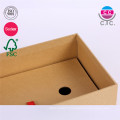 china factory cheap kraft shoe box paper with lid